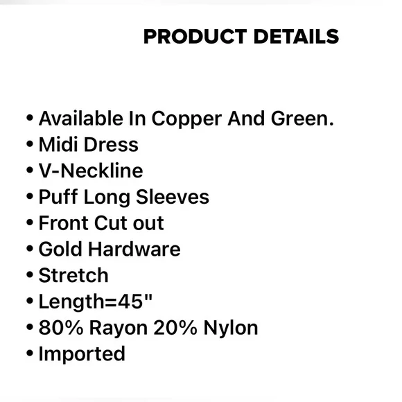 Elegant Green Long Sleeve Dress - Picture 4 of 6